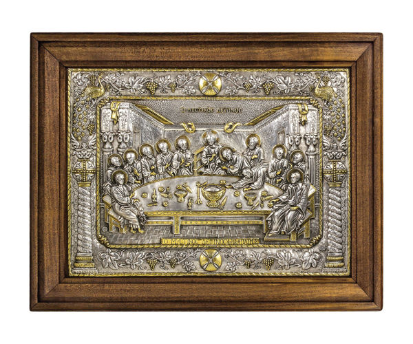 ΕΙΚΟΝΑ ΑΣΗΜΕΝΙΑ & ΧΡΥΣΟ 24Κ 58x45