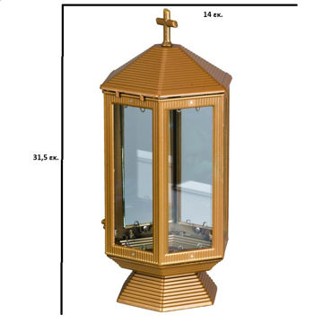 KANTHLI-EKSAPLEYRO-MPRONZE-MAT-ME-TZAMI-31-5X14-1 ΚΑΝΤΗΛΙ ΕΞΑΠΛΕΥΡΟ ΜΠΡΟΝΖΕ ΜΑΤ ΜΕ ΤΖΑΜΙ 31,5Χ14