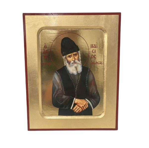 ΑΓΙΟΣ ΠΑΪΣΙΟΣ ΣΕ ΣΚΑΦΤΟ MDF ΜΕ ΦΥΛΛΟ ΧΡΥΣΟΥ 18Χ14 (ΓΚΡ)