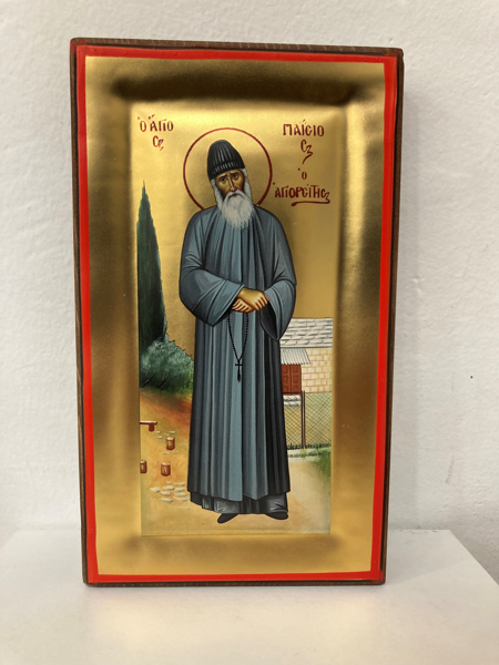 ΑΓΙΟΣ ΠΑΪΣΙΟΣ ΣΚΑΦΤΗ ΕΙΚΟΝΑ 19Χ11