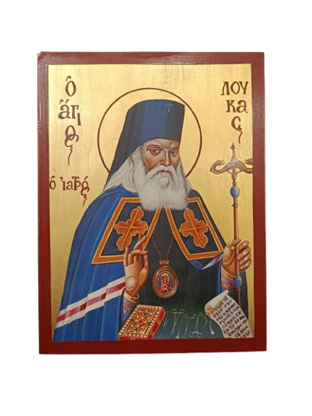 ΑΓΙΟΣ ΛΟΥΚΑΣ ΜΕ ΦΥΛΛΟ ΧΡΥΣΟΥ ΜΕΤΑΞΟΤΥΠΙΑ 15Χ10 (ΓΚΡ)