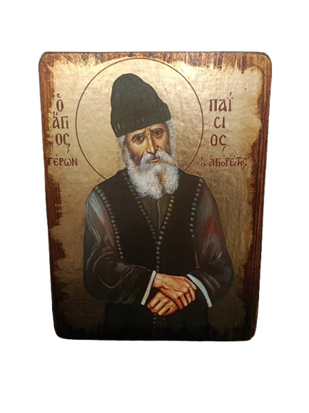 ΑΓΙΟΣ ΠΑΪΣΙΟΣ MDF ΠΑΛΑΙΩΜ.ΜΕ ΓΑΖΑ, ΦΥΛΛΟ ΧΡΥΣΟΥ ΜΕΤΑΞΟΤΥΠΙΑ 70*50cm (ΓΚΡ)