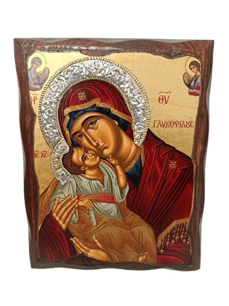 ΠΑΝΑΓΙΑ ΓΛΥΚΟΦΙΛΟΥΣΑ ΜΕ ΦΩΤΟΣΤΕΦΑΝΟ 15*12  (ΑΞ.ΕΣ)