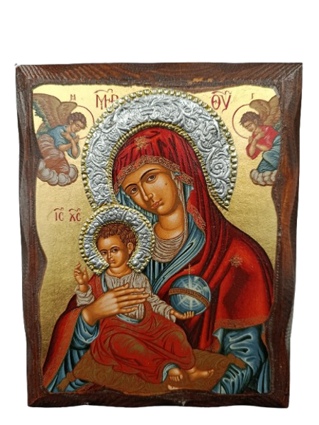ΠΑΝΑΓΙΑ ΒΡΕΦΟΚΡΑΤΟΥΣΑ ΜΕ ΦΩΤΟΣΤΕΦΑΝΟ 15Χ12