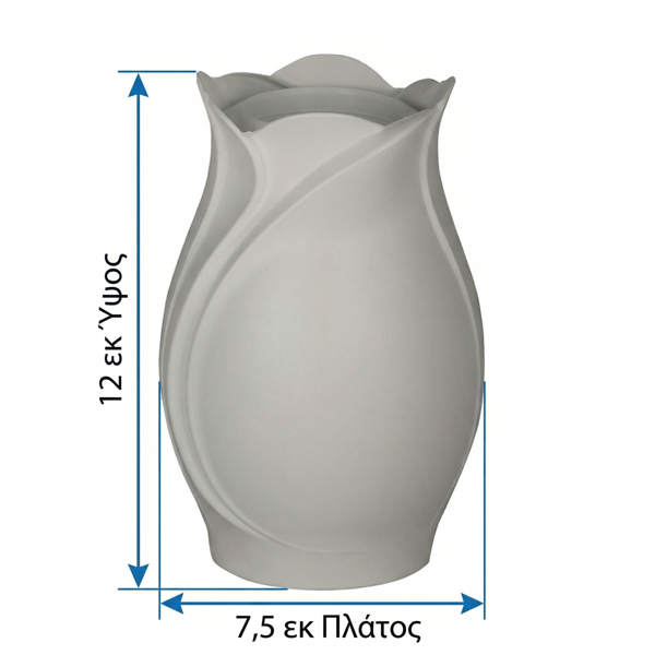 ΑΝΘΟΔΟΧΕΙΟ ΜΙΚΡΟ ΟΣΤΕΟΦ. ΕΠΙΤ. ΑΣΠΡΟ ΜΑΤ 12Χ7,5